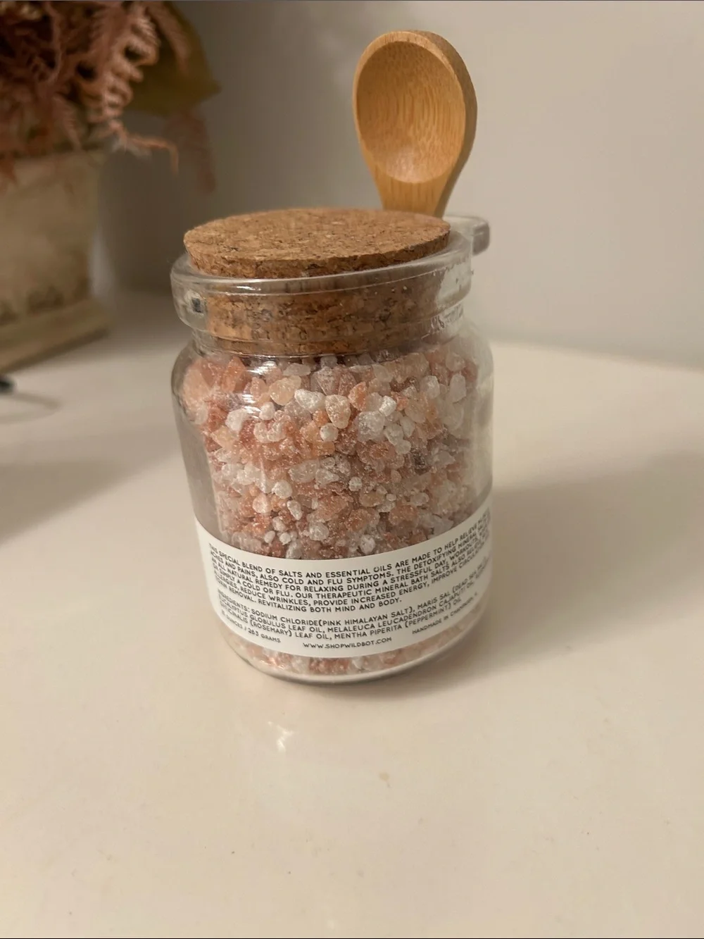 Wild Botanicals Recovery Bath Salts - Pink & White Himalayan Blend